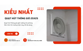 3 Cách Chọn Quạt Thông Gió Phòng Tắm, Nhà Vệ Sinh 25x25 Chuẩn Nhất